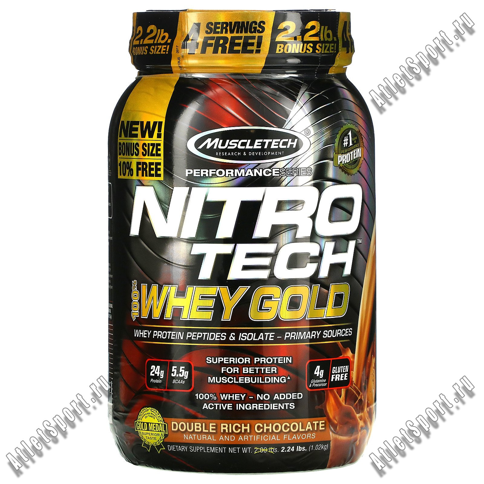 Golden protein. MUSCLETECH Nitro Tech. MUSCLETECH Whey Peptides & Protein 1kg. MUSCLETECH Nitro-Tech Whey Gold 5.3.