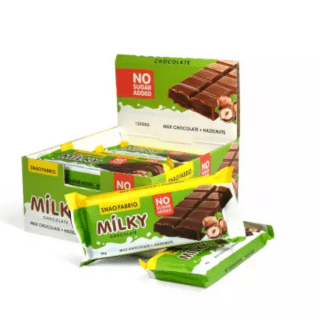 Bombbar SNAQFABRIQ Молочный шоколад с шоколадно-ореховой пастой 55 г