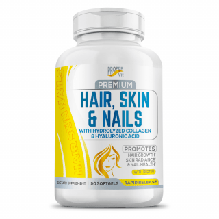 Proper Vit Hair Skin and Nails with Hydrolyzed Collagen and Hyaluronic Acid 90 softgels